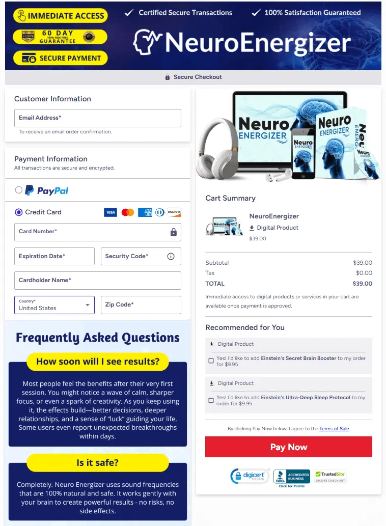 neuro energizer Order